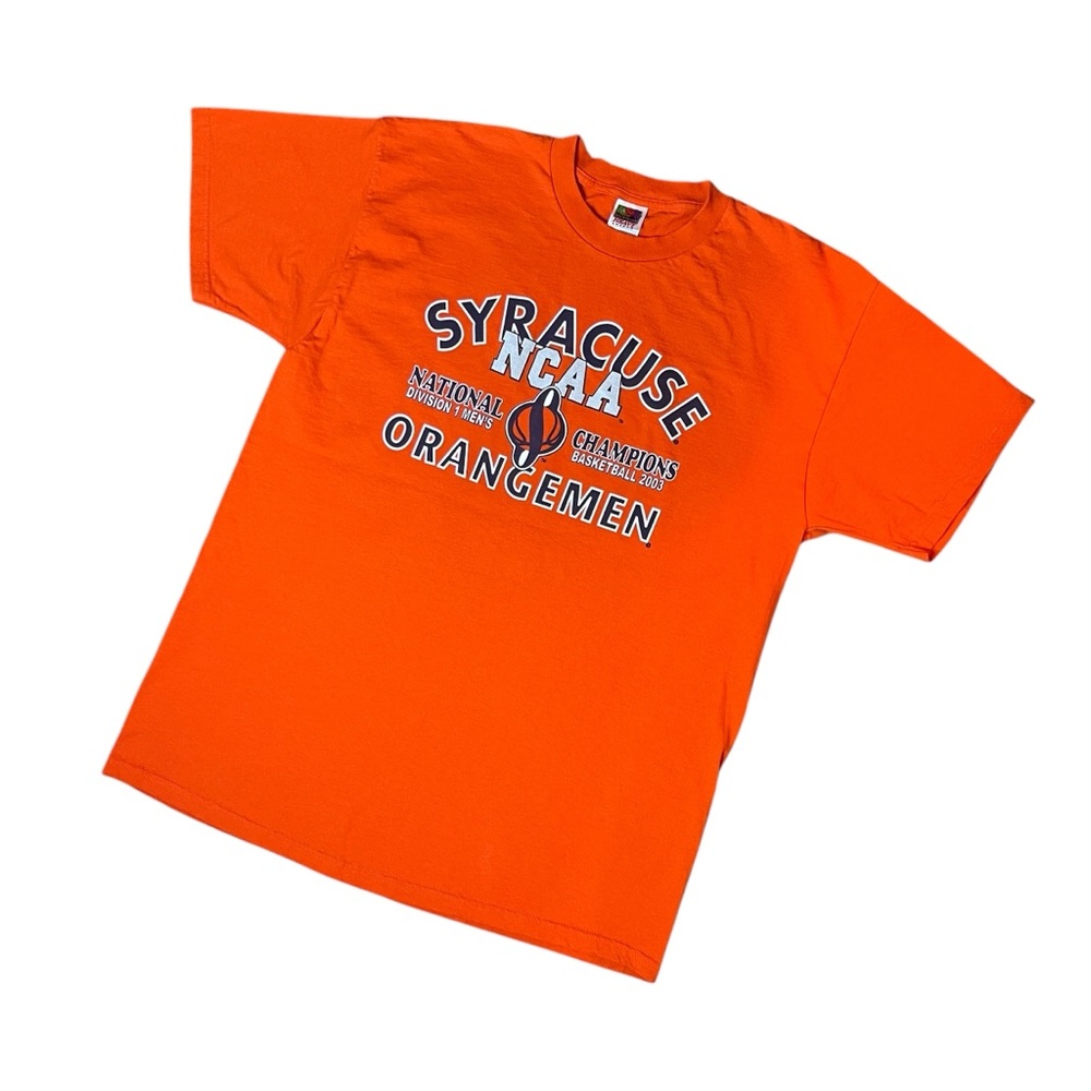 Vintage Syracuse T-Shirt SU Orangemen Basketball 2003 National Champions Mens XL - Picture 2 of 14